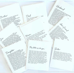 Letter to My Husband Card