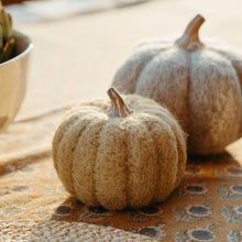 Load image into Gallery viewer, Moss Felt Pumpkin
