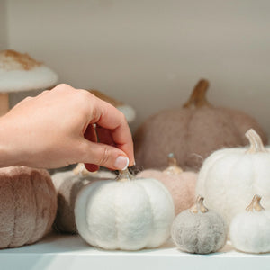 Moss Felt Pumpkin