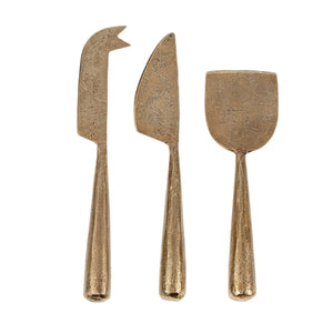 Hand Forged Cheese Knives, set 3