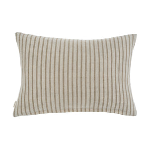 Pinstripe Linen Pillow, Natural