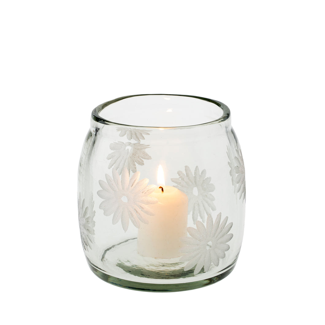Daisy Glass Votive, Large