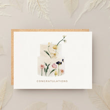 Load image into Gallery viewer, Floral Wedding Cake Card
