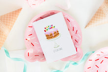 Load image into Gallery viewer, Happy Birthday Let&#39;s Eat Cake - Greeting Card
