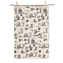 Load image into Gallery viewer, Halloween Toile Kitchen Towel
