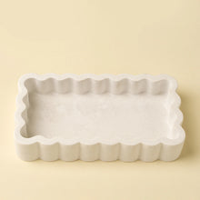 Load image into Gallery viewer, Scalloped Jewelry Plate, Rectangle
