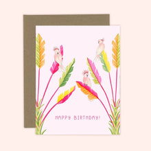 Load image into Gallery viewer, Pink Cockatoo Birthday Card
