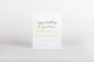 Happy Birthday Favourite Human  Card