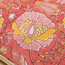 Load image into Gallery viewer, Block Print Pouch, Pink
