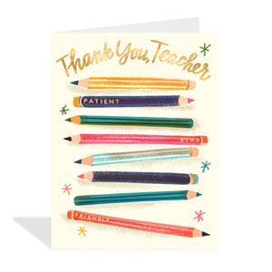 Thank You Teacher Card