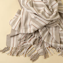 Load image into Gallery viewer, Cavendish Cotton Throw, Sand
