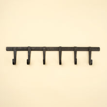 Load image into Gallery viewer, Forged Iron Wall Hook, 6 Hooks
