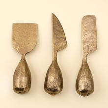 Load image into Gallery viewer, Rotunda Hand-Forged Cheese Knives

