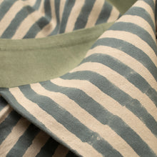 Load image into Gallery viewer, Sea Stripe Block Print Tablecloth
