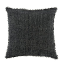 Load image into Gallery viewer, Lina Linen Cushion, Charcoal, 24x24"
