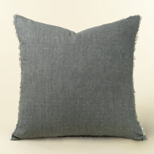 Load image into Gallery viewer, Lina Linen Pillow, Steel Grey, 24x24"
