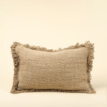 Load image into Gallery viewer, Fringe Linen Cushion, 16x24"
