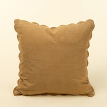 Load image into Gallery viewer, Corduroy Scallop Pillow, Gold, 20x20"
