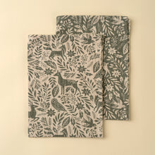 Load image into Gallery viewer, Wildwood Tea Towels, Forest Green, Set 2
