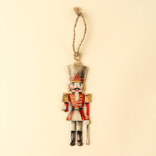 Load image into Gallery viewer, Nutcracker Ornament, Red + White
