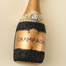 Load image into Gallery viewer, Champagne Sparkle Ornament, Black
