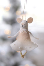 Load image into Gallery viewer, Ballerina Blossom Felt Mouse Ornament
