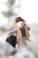 Load image into Gallery viewer, Rainy Day Ralph Felt Mouse Ornament
