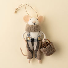 Load image into Gallery viewer, Tartan Tim Felt Mouse Ornament
