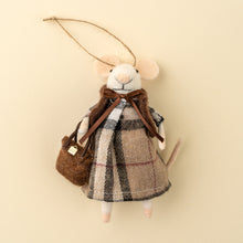 Load image into Gallery viewer, Tartan Tessa Mouse Ornament
