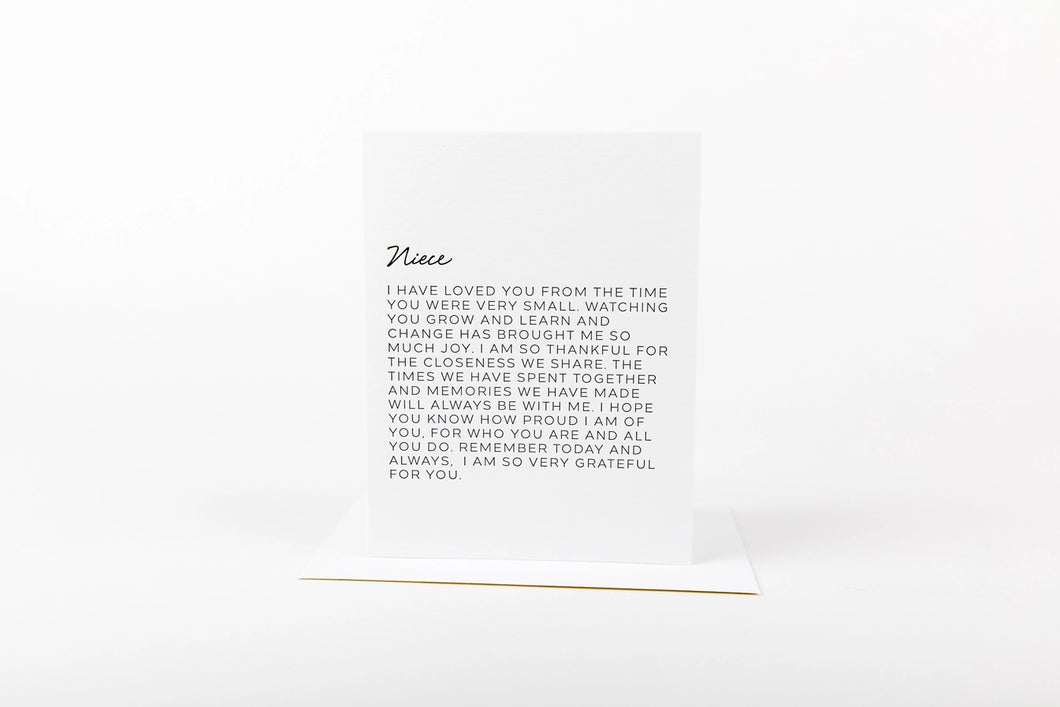 Dear Niece Card