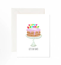Load image into Gallery viewer, Happy Birthday Let&#39;s Eat Cake - Greeting Card
