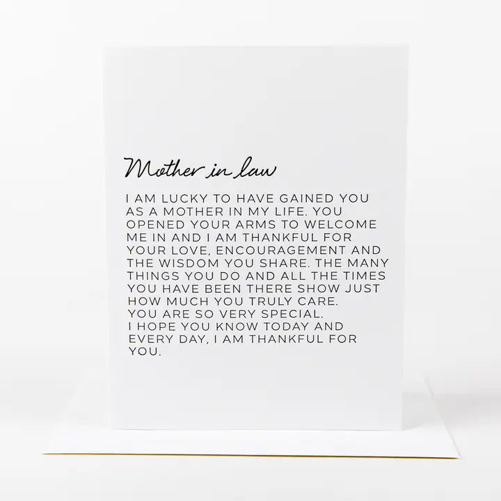 Dear Mother-in-Law Card