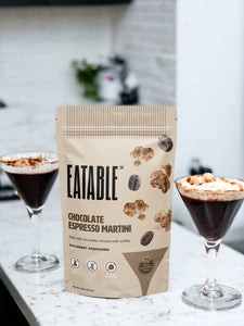 Eatable Chocolate Espresso Martini-Milk Chocolate Kettle Corn
