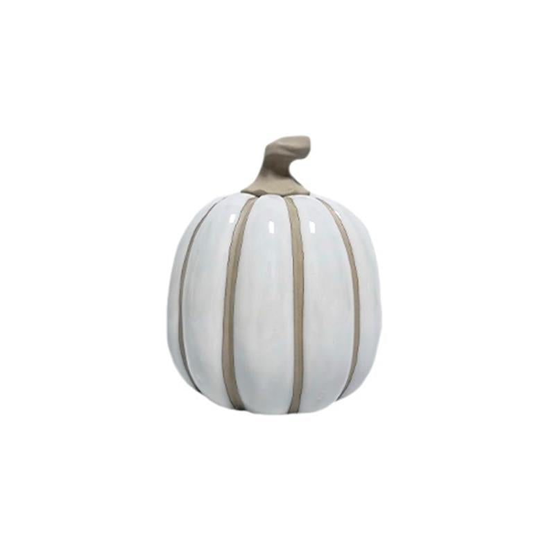 White + Taupe Pumpkin, Small