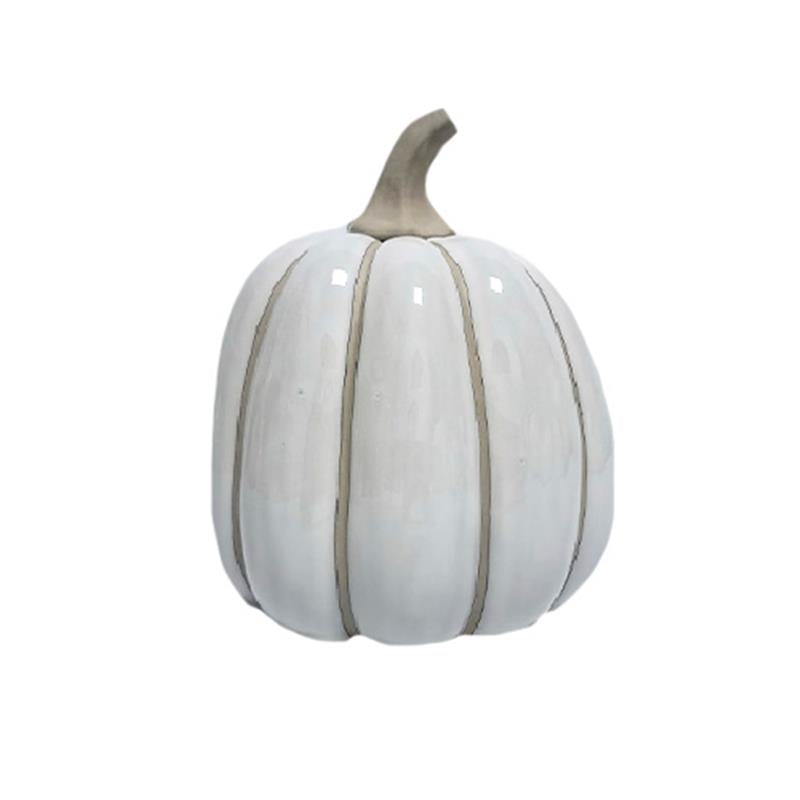 White + Taupe Pumpkin, Medium