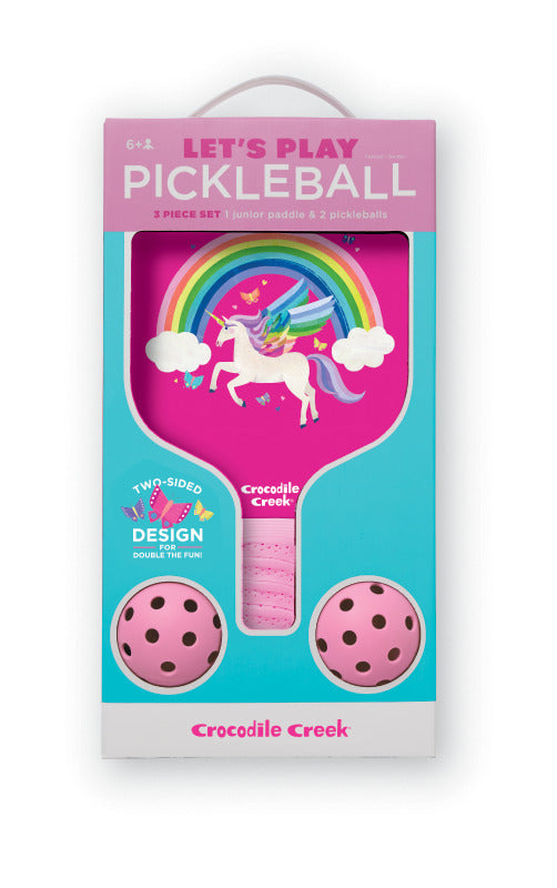 Crocodile Creek Unicorn Pickleball Set