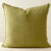 Load image into Gallery viewer, Kelp Lina Linen Cushion, 24 x 24&#39;
