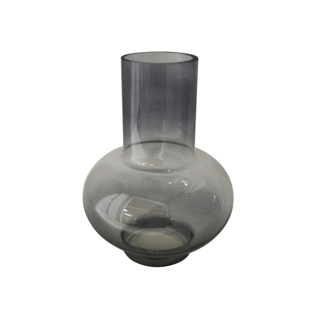 Grey Glass Vase