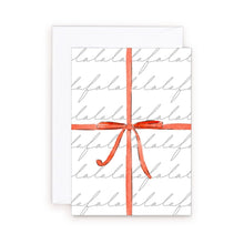 Load image into Gallery viewer, Red Bow Falalalala Mini Card
