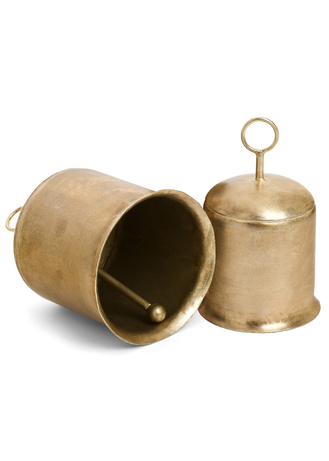 Antique Brass Etched Bell, Medium