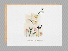 Load image into Gallery viewer, Floral Wedding Cake Card
