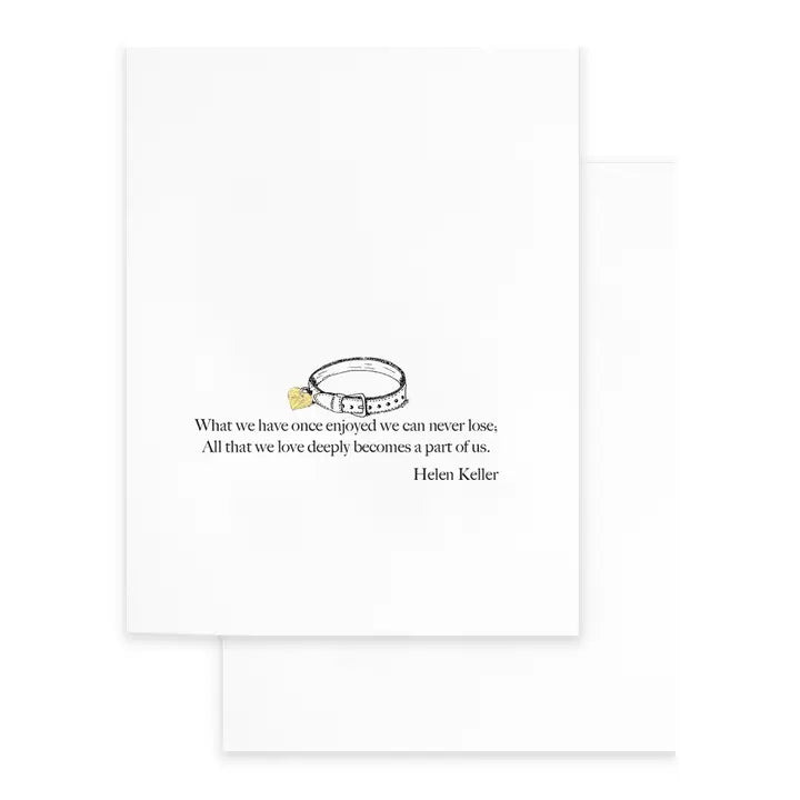 All That We Love Deeply Pet Sympathy Card