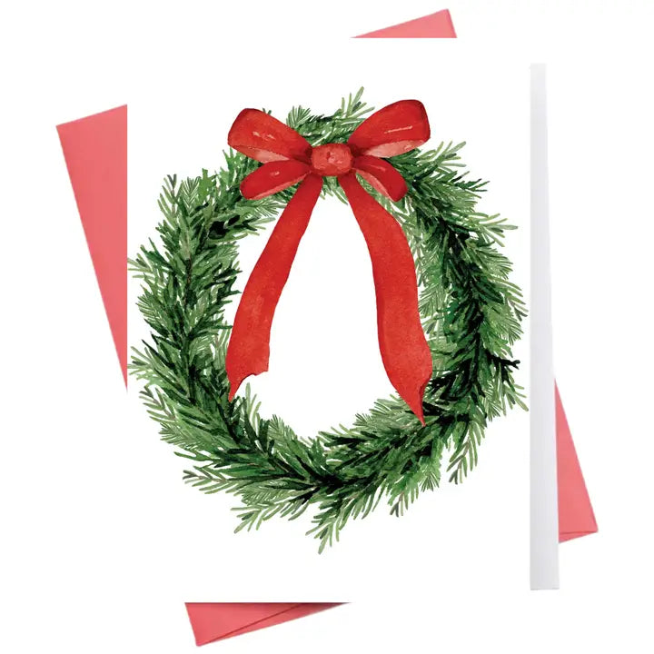 Holiday Bow Wreath Card