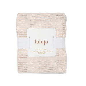Lulujo Oatmeal Cellular Blanket