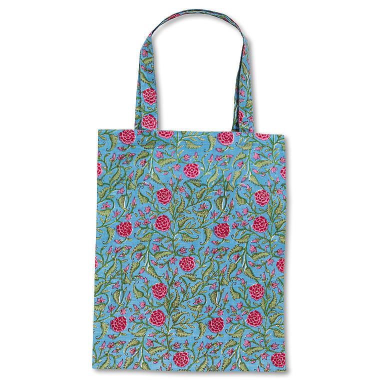 Ball Flower on Vine Simple Tote, Pink