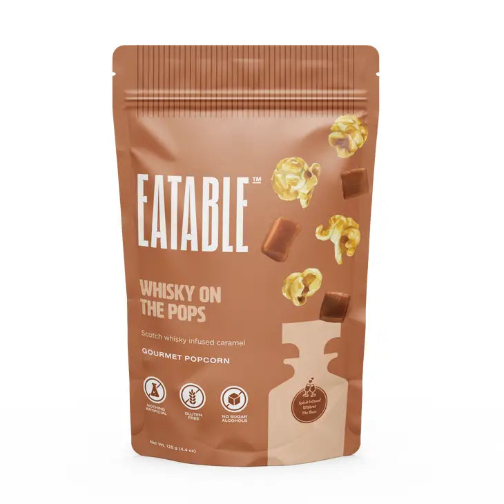 Eatable Whiskey on the Pops Gourmet Popcorn