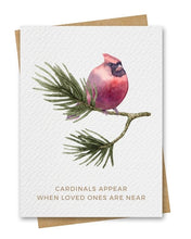 Load image into Gallery viewer, Cardinals Appear Sympathy Card
