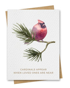 Cardinals Appear Sympathy Card