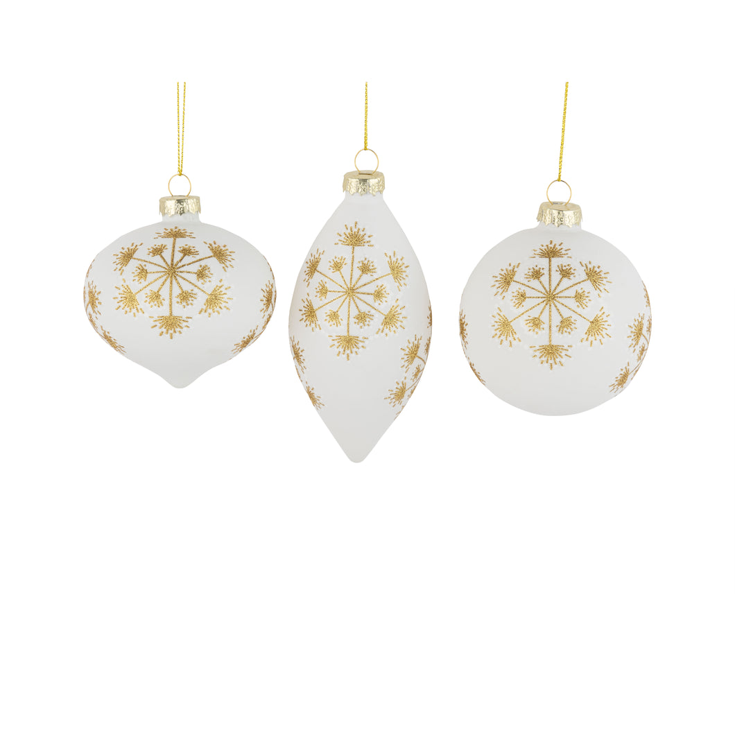 Golden Snowflake Ornament