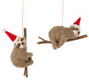 Sloth Branch Ornament